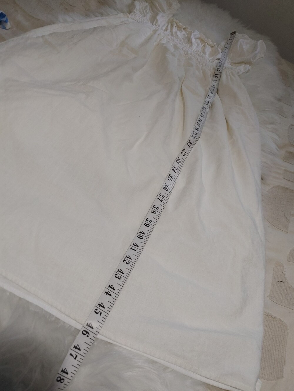 H&M Linen Blend Smocked Waist Dress Size XL - Picture 12 of 12